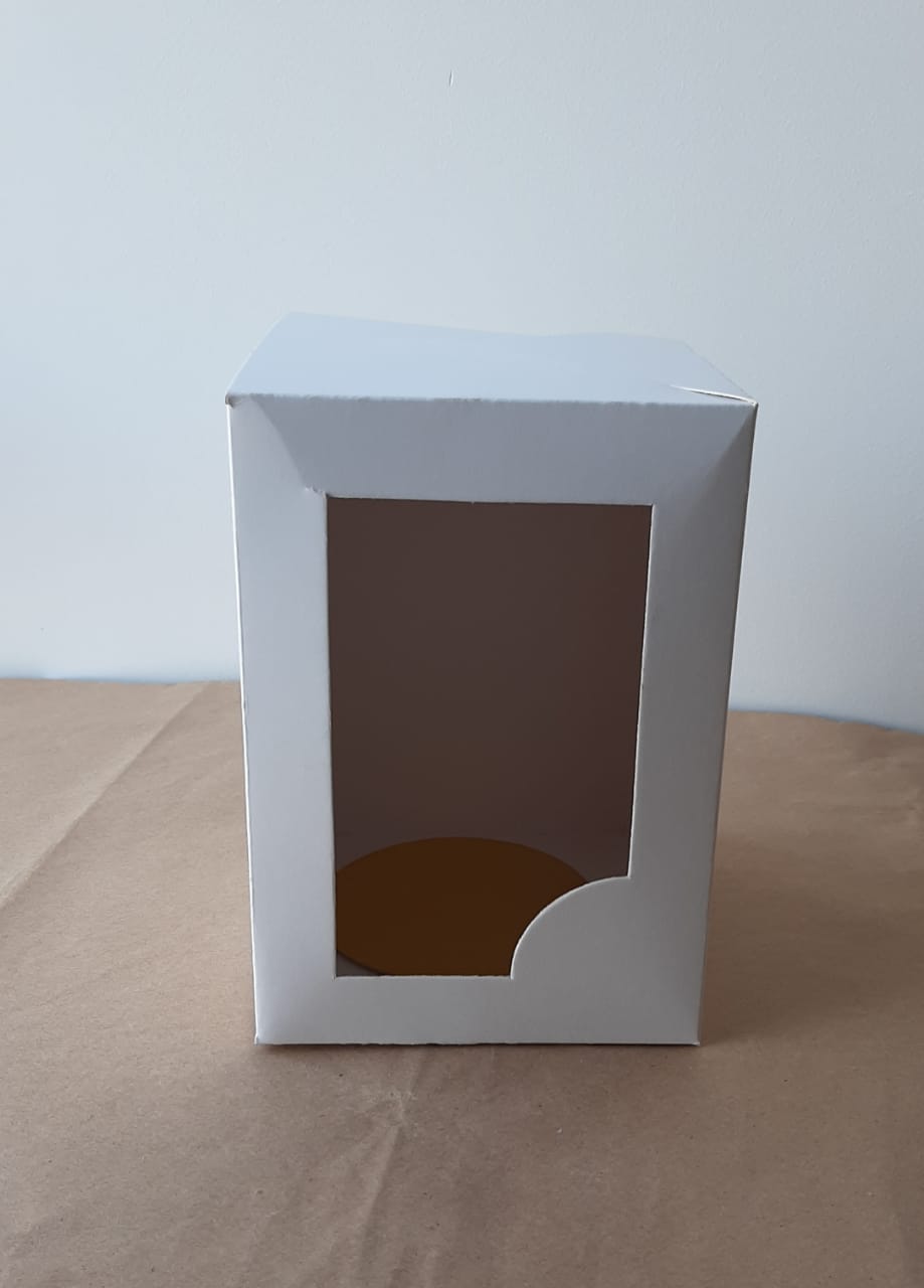 Caja Para Torta/Desayuno Apilable (Con Visor) – 24x24x12 – Sweet Packaging